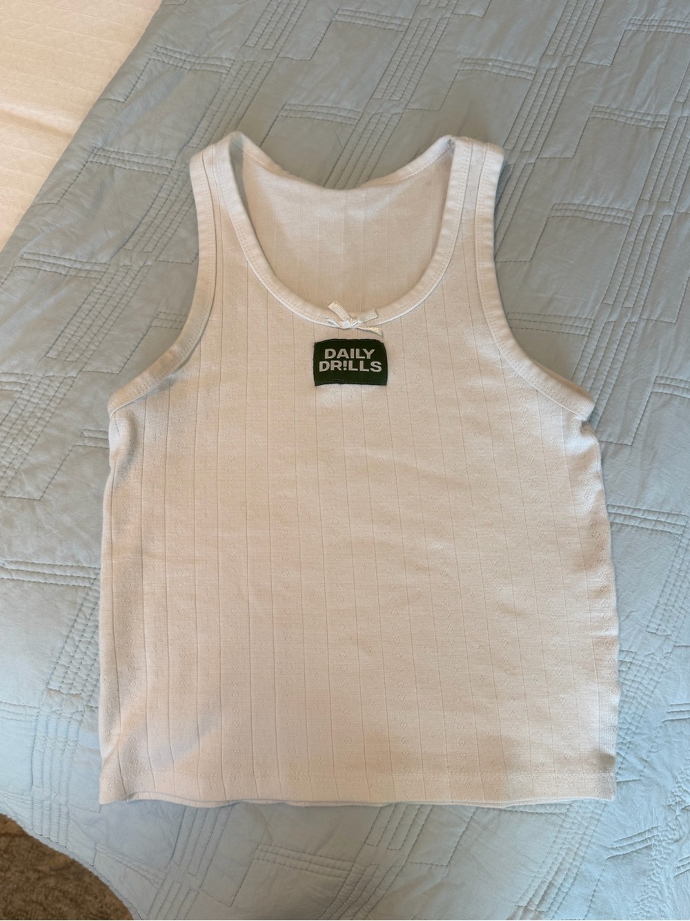 Daily Drills Pointelle Tank Top